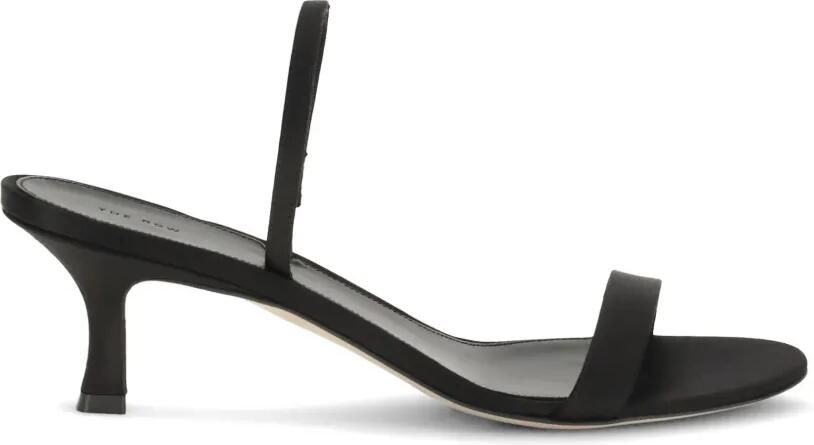 The Row Ella slingback sandalen met hak Zwart