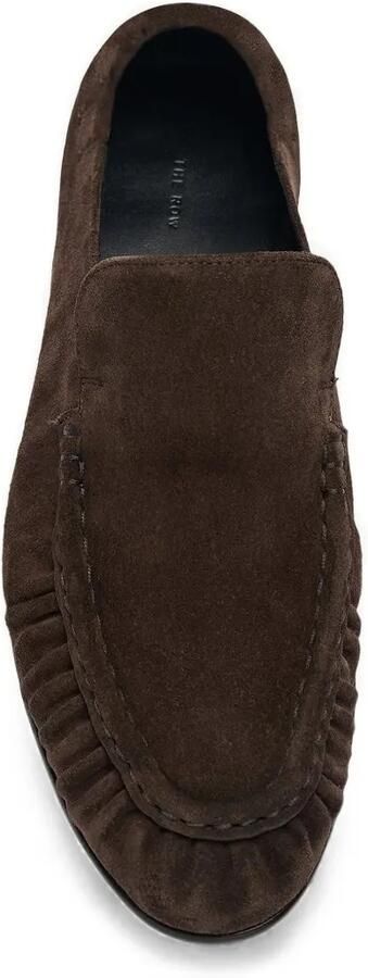 The Row Gesmockte suède loafers Bruin - Foto 3