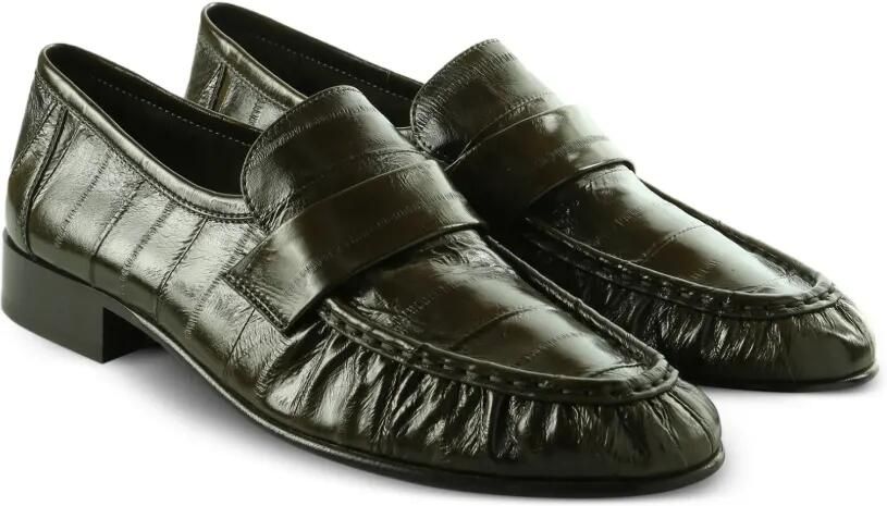 The Row Getextureerde loafers Groen - Foto 2