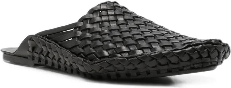 The Row Geweven slip-on schoenen Zwart