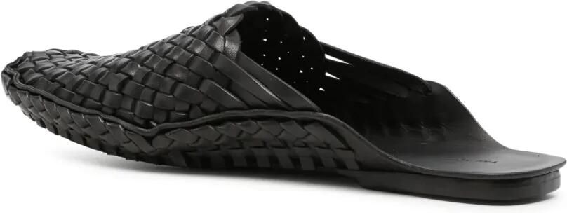 The Row Geweven slip-on schoenen Zwart - Foto 3