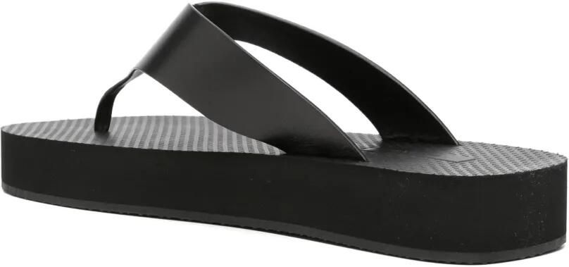 The Row Ginza slippers met plateauzool Zwart - Foto 2