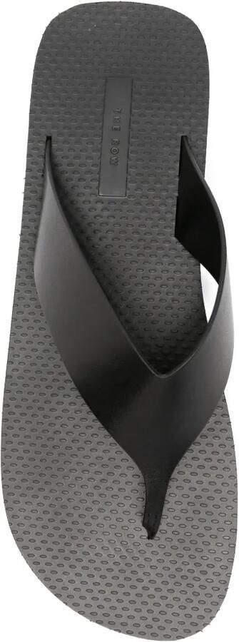 The Row Ginza slippers met plateauzool Zwart - Foto 3