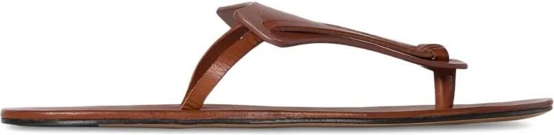 The Row Helena geknoopte teenslippers Bruin