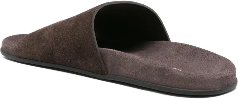 The Row Hugh suede slides Bruin - Foto 4