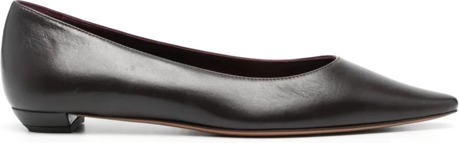 The Row Leren ballerina's Bruin