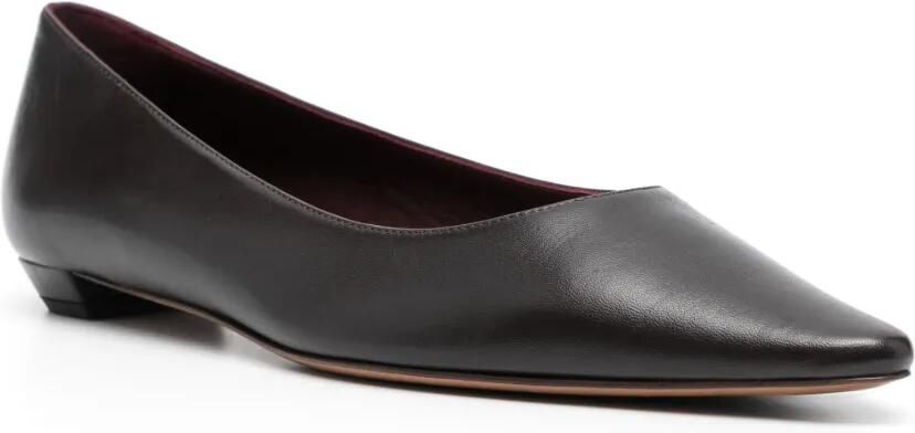 The Row Leren ballerina's Bruin - Foto 2