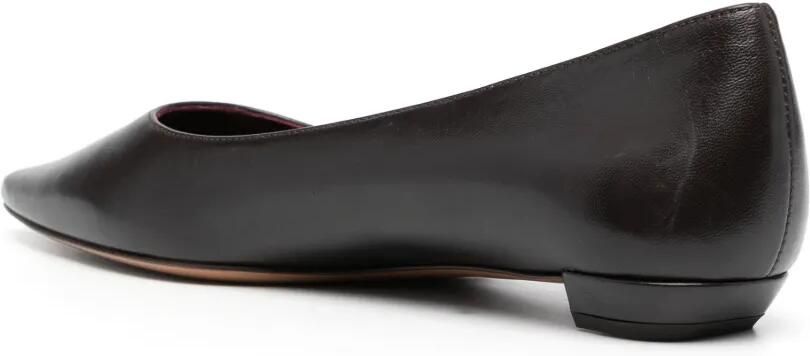 The Row Leren ballerina's Bruin - Foto 3