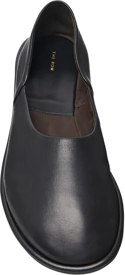 The Row Leren loafers met ronde neus Zwart - Foto 2