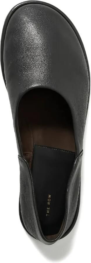 The Row Leren loafers met ronde neus Zwart - Foto 3