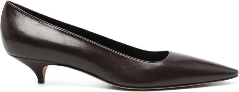 The Row Liisa leren pumps met puntige neus Bruin