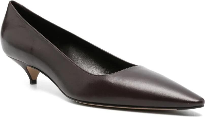 The Row Liisa leren pumps met puntige neus Bruin - Foto 2