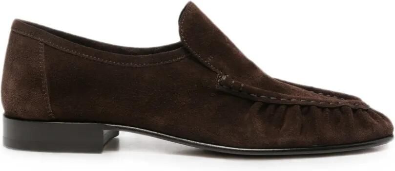 The Row Loafers met ronde neus Bruin