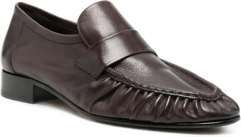The Row Loafers met ruches Bruin - Foto 2