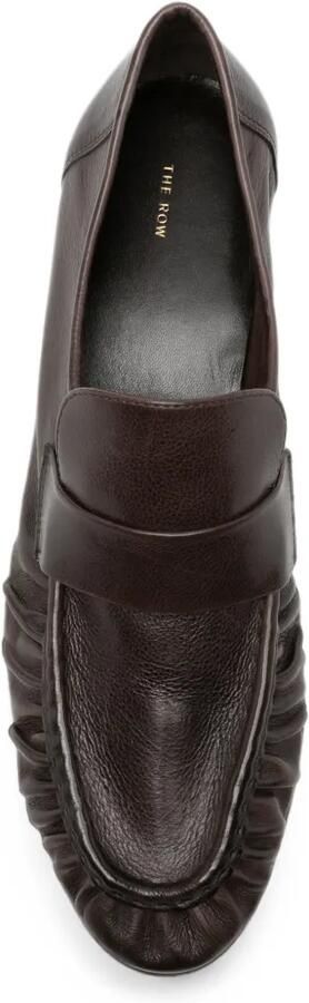 The Row Loafers met ruches Bruin - Foto 3