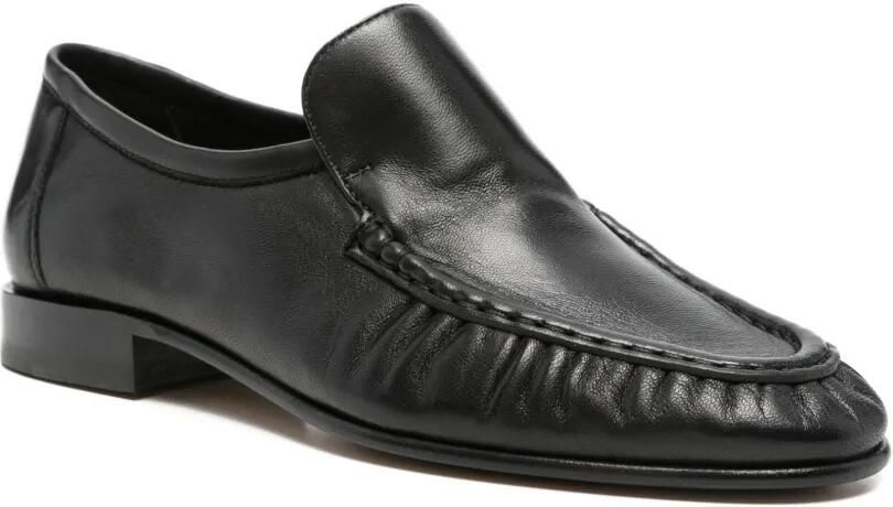 The Row Loafers met ruches en ronde neus Zwart - Foto 3