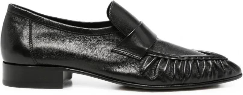 The Row Loafers met ruches Zwart