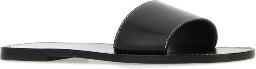 The Row Milla leren slippers Zwart - Foto 2
