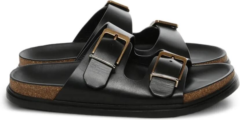 The Row Sandalen met gesp Zwart