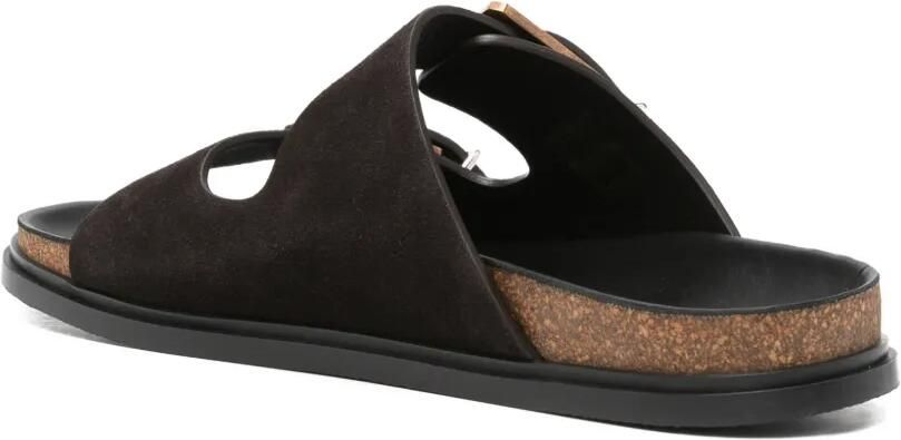 The Row Slippers met gesp Bruin - Foto 3