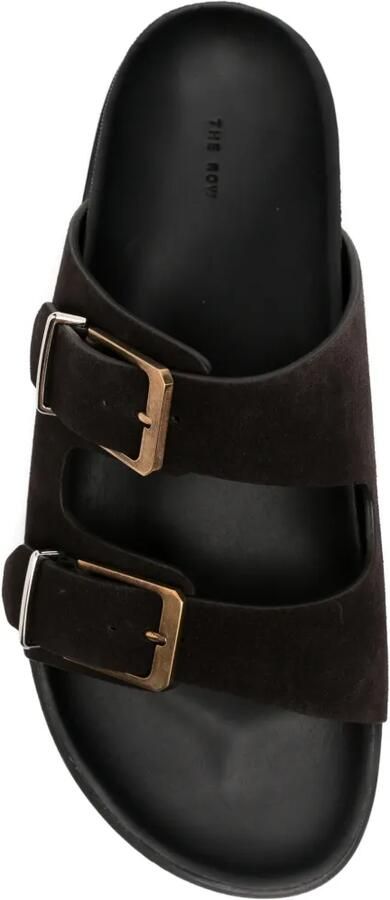 The Row Slippers met gesp Bruin - Foto 2