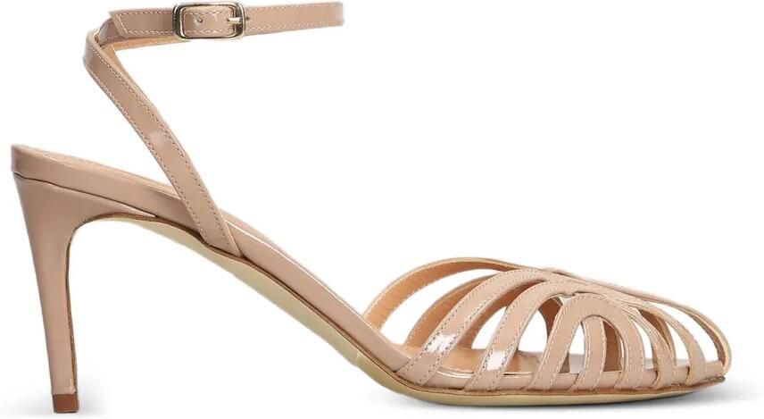 The Seller Gekooide sandalen met gelakte afwerking Roze