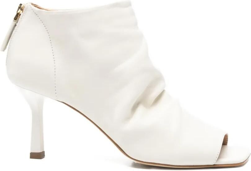 The Seller Laarzen met open neus Beige