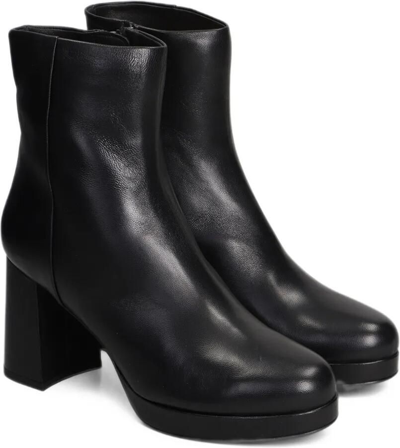 The Seller leather platform ankle boots Zwart - Foto 2