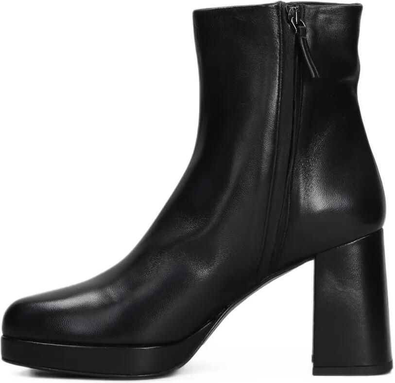 The Seller leather platform ankle boots Zwart - Foto 3