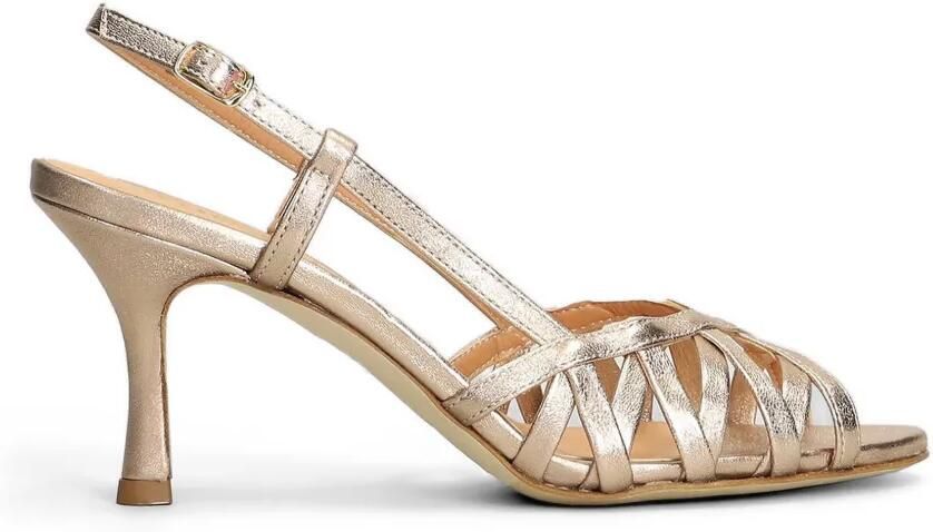 The Seller Metallic gekooide sandalen Beige