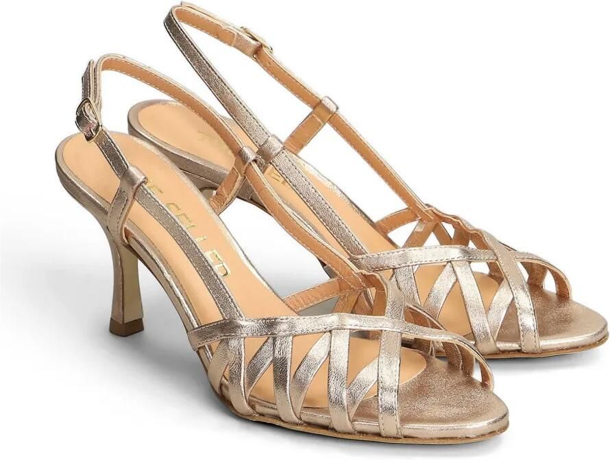 The Seller Metallic gekooide sandalen Beige - Foto 3