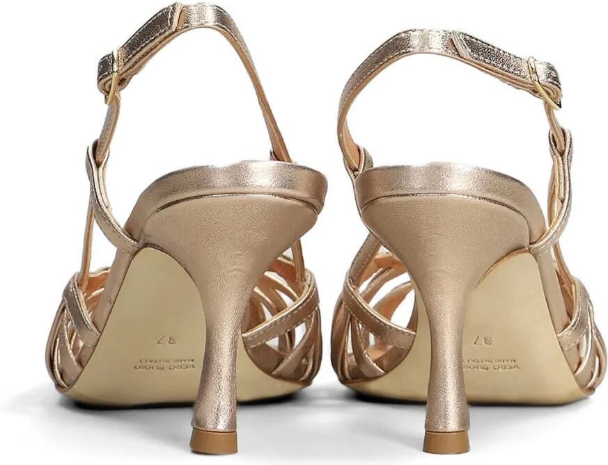 The Seller Metallic gekooide sandalen Beige - Foto 4