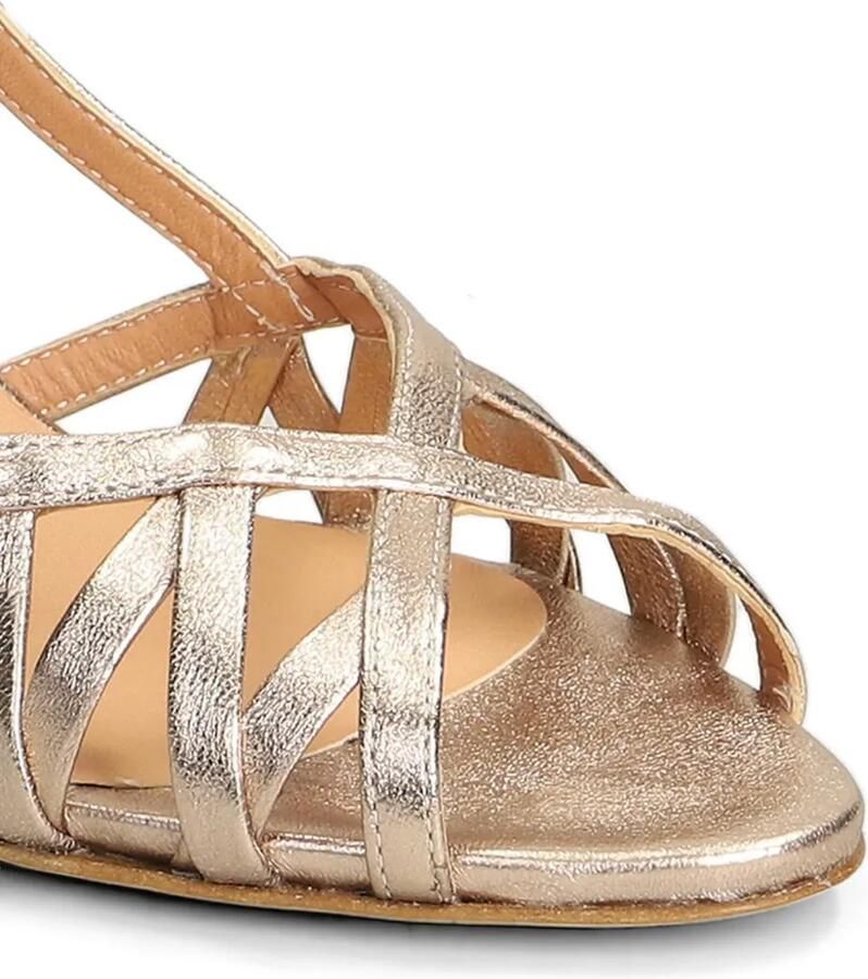 The Seller Metallic gekooide sandalen Beige - Foto 2