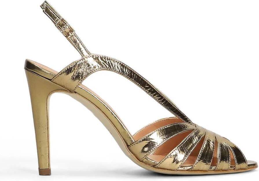 The Seller Metallic sandalen met bandje Goud