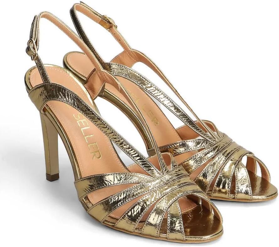 The Seller Metallic sandalen met bandje Goud - Foto 3