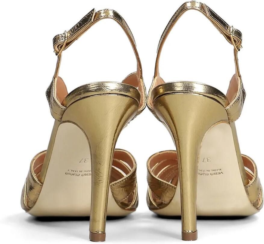The Seller Metallic sandalen met bandje Goud - Foto 2