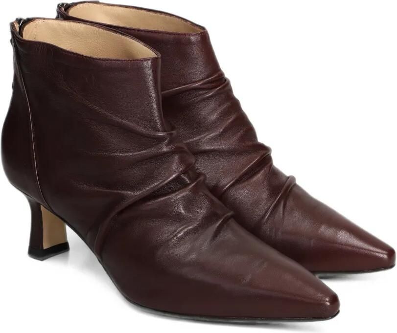 The Seller ruched pointed-toe ankle boots Rood - Foto 4