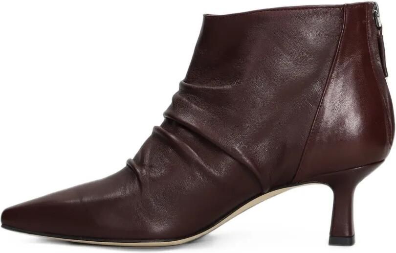 The Seller ruched pointed-toe ankle boots Rood - Foto 5