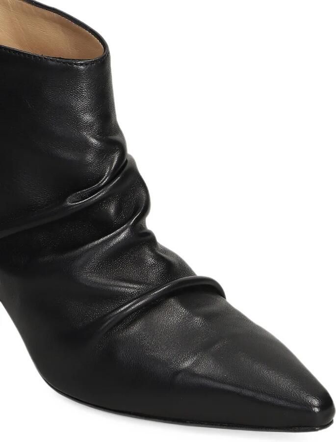 The Seller ruched pointed-toe ankle boots Zwart - Foto 3