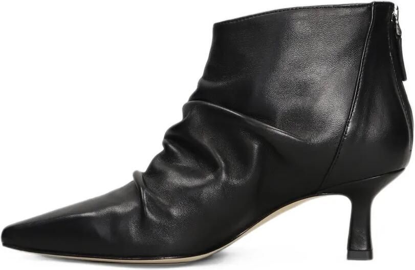 The Seller ruched pointed-toe ankle boots Zwart - Foto 4