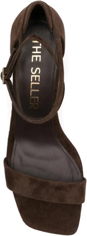 The Seller Sandalen met vierkante neus Bruin