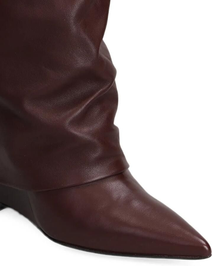 The Seller slouchy wedge ankle boots Rood - Foto 4
