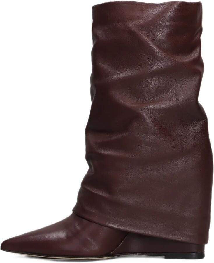 The Seller slouchy wedge ankle boots Rood - Foto 3