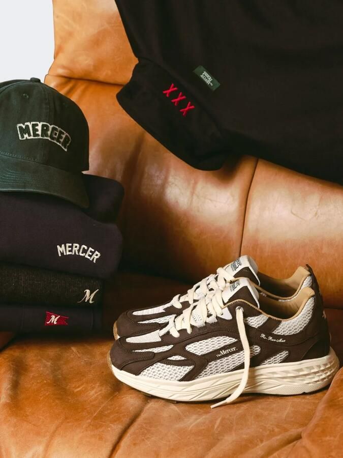TheMercer. Re-Run Max nubuck sneakers Bruin - Foto 4