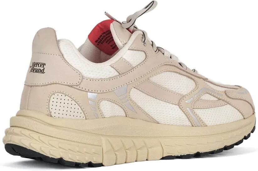 TheMercer. Re-Run panelled mesh sneakers Beige - Foto 3