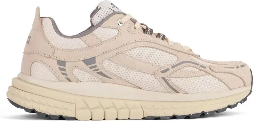 TheMercer. Re-Run sneakers met mesh vlakken Beige