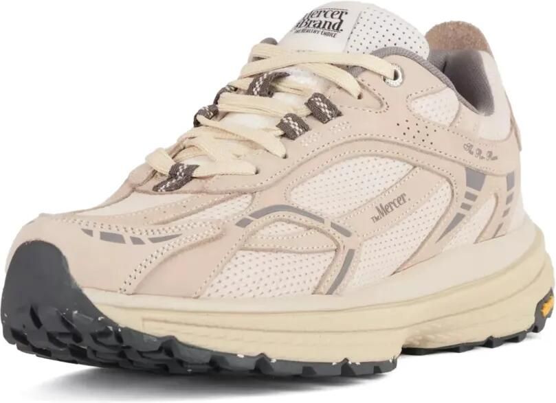 TheMercer. Re-Run sneakers met mesh vlakken Beige - Foto 3