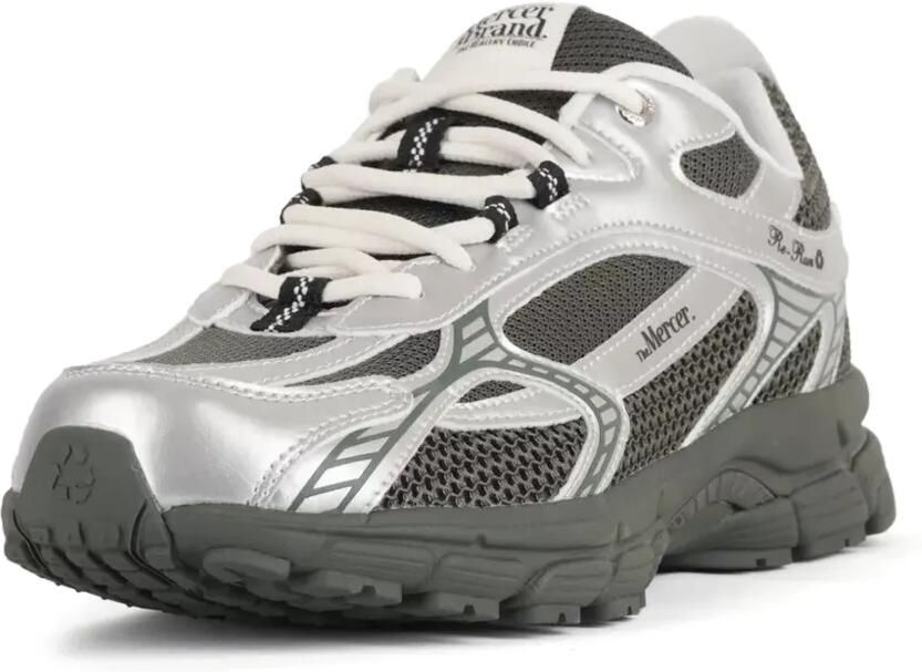 TheMercer. Re-Run sneakers met mesh vlakken Zilver - Foto 3