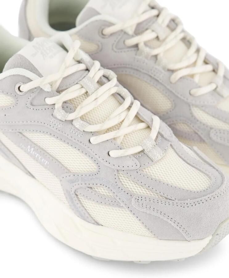 TheMercer. The Re-Run Max low-top sneakers met suède vlakken Grijs