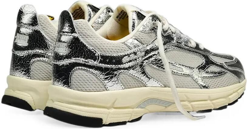 TheMercer. The Re-Run mesh sneakers met gebarsten-effect Zilver - Foto 2